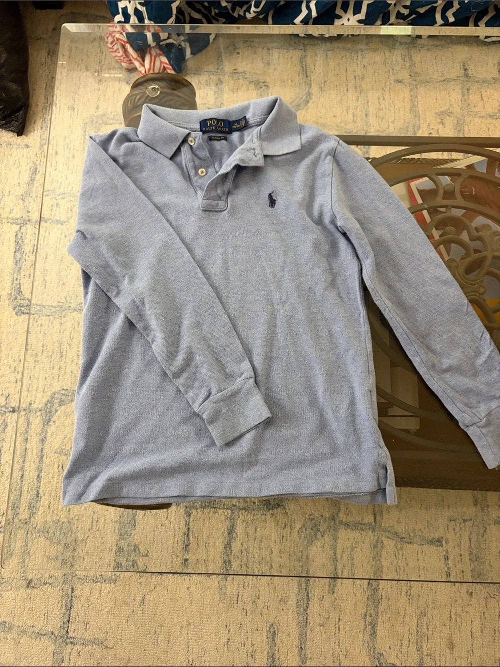 Ralph Lauren Light Blue Long-Sleeve Polo Shirt